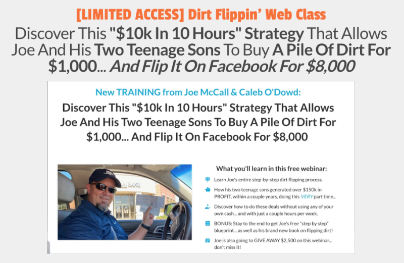 Joe McCall – Simple Land Flips Program Download