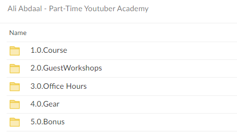 Ali Abdaal – Part-Time Youtuber Academy Download