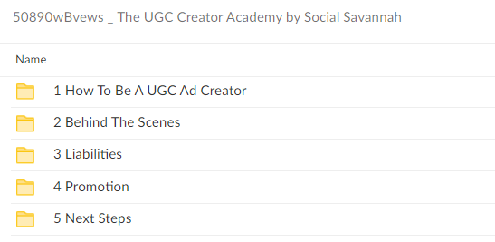 The UGC Creator Academy by Savannah Sanchez Free Download