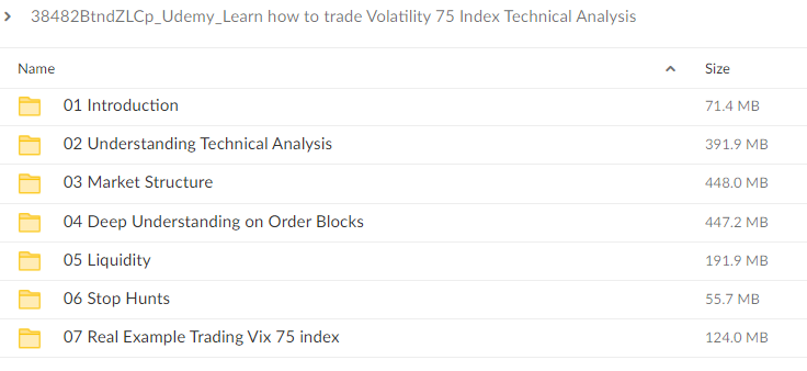 Patrick Muke – Learn how to trade Volatility 75 Index Technical Analysis Download Proof