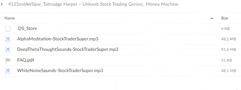 Talmadge Harper - Harper Healing – Unleash Stock Trading Genius: Money Machine Download Proof