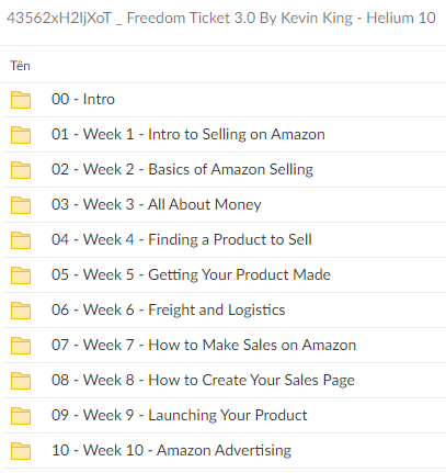 Kevin King - Helium 10 – Freedom Ticket 3.0 Dwnload Proof