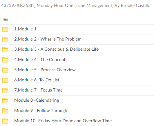Brooke Castillo – Monday Hour One (Time Management) Download Proof
