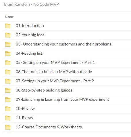 Bram Kanstein – No Code MVP Download Proof