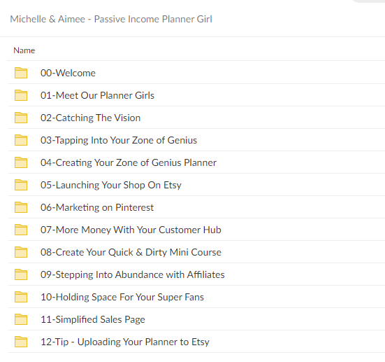 Michelle & Aimee – Passive Income Planner Girl Download Proof