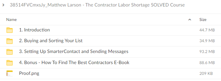 Matthew Larson – The Contractor Labor Shortage SOLVED Course Download Proof