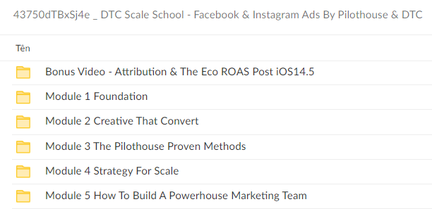 Pilothouse & DTC – DTC Scale School - Facebook & Instagram Ads Download Proof