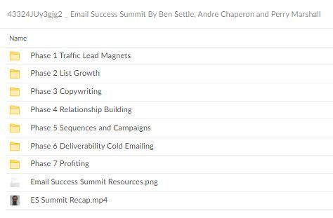 Ben Settle, Andre Chaperon and Perry Marshall – Email Success Summit Download Proof