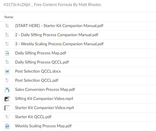 Matt Rhodes – Free Content Formula Download Proof