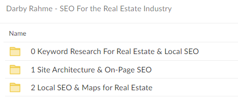 Darby Rahme – SEO For the Real Estate Industry Download Proof