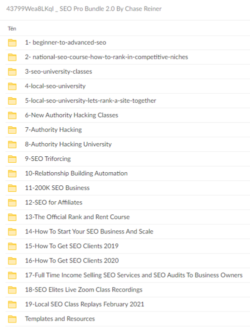 Chase Reiner – SEO Pro Bundle 2.0 Download Proof