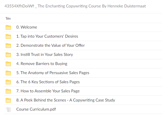 Henneke Duistermaat – The Enchanting Copywriting Course Download Proof