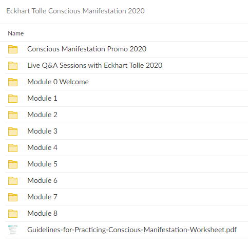 Eckhart Tolle – Conscious Manifestation 2020 Download Proof