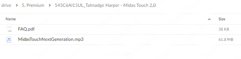 Talmadge Harper - Harper Healing – Midas Touch 2.0 Download Proof
