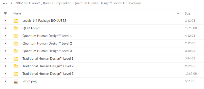 Karen Curry Parker – Quantum Human Design™ Levels 1-3 Package Download Proof