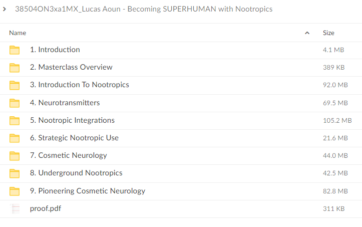 Lucas Aoun – Becoming SUPERHUMAN with Nootropics Download Proof