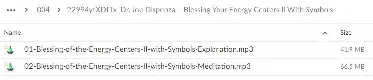 Joe Dispenza – Blessing Your Energy Centers II With Symbols Download Proof