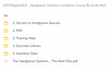 Scott Abel – Hardgainer Solution Complete Course Download Proof