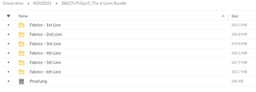 Fabrice – The 6 Lines Bundle Download Proof