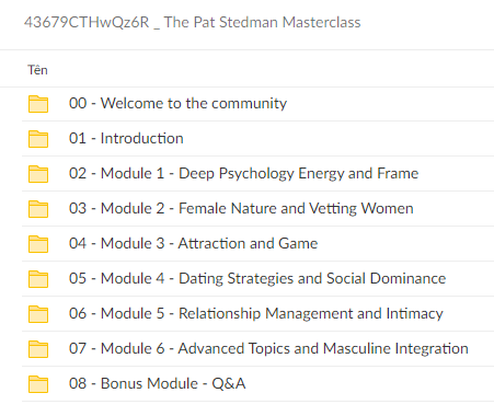 The Pat Stedman Masterclass Download Proof