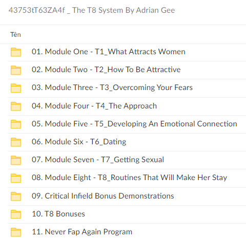 Adrian Gee – The T8 System Download Proof