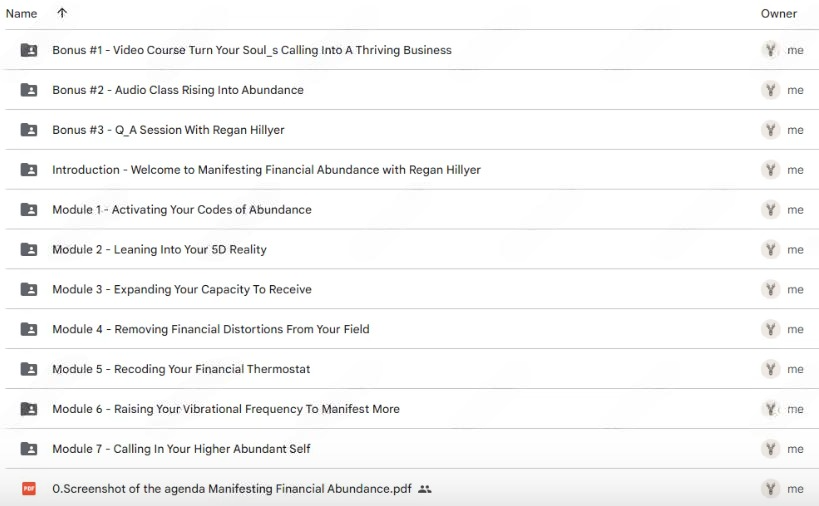 Regan Hillyer – Regan Hillyer’s 7-Week Journey “Manifesting Financial Abundance” Download Proof