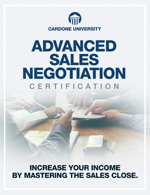 Grant Cardone – Advanced Sales Negotiation Certification