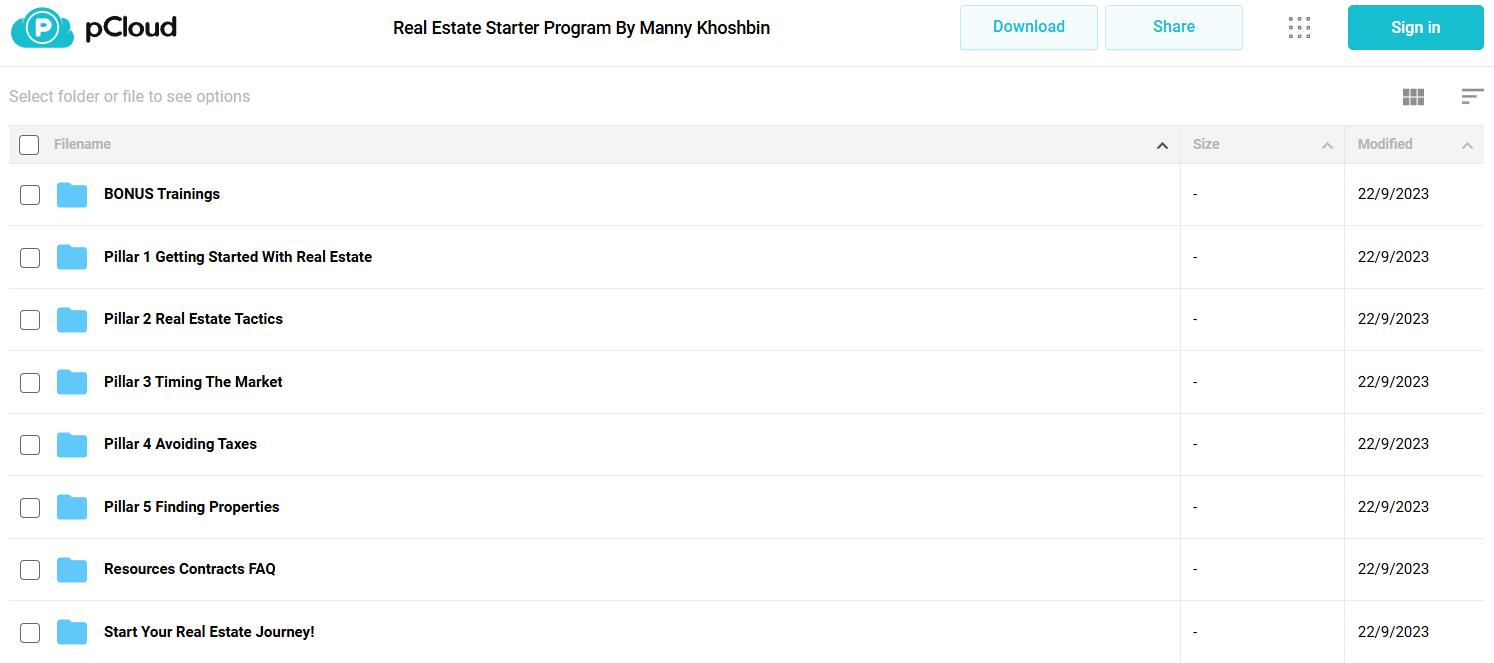 Manny Khoshbin – Real Estate Starter Program Download Proof