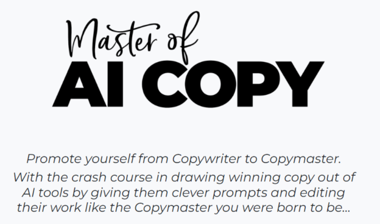 Copyhackers – Master of AI Copy – Copy School 2023