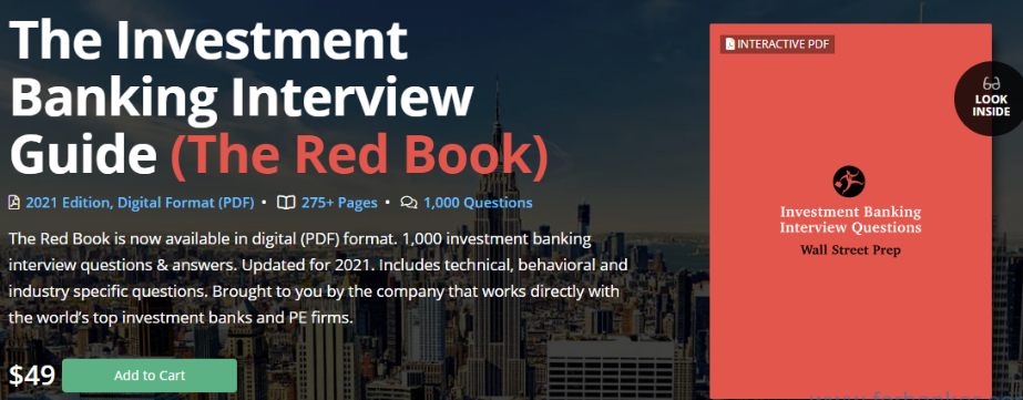 Wall Street Prep – The Investment Banking Interview Guide (The Red Book)