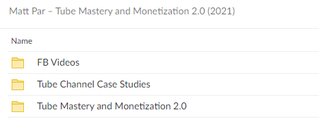 Matt Parr – Tube Mastery and Monetization 2.0 (2021) Download Proof