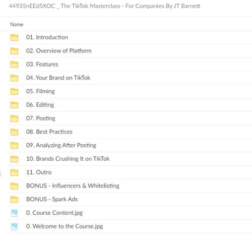 JT Barnett – The TikTok Masterclass: For Companies Proof