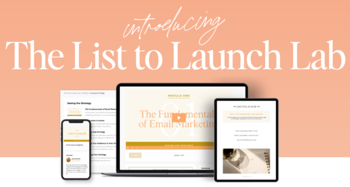 Jenna Kutcher – The List to Launch Lab Download 