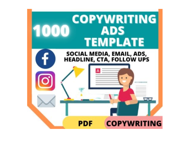 1000 Copywriting Ads Copy for Social Media Ads, Email and Website 