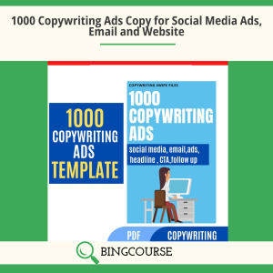 1000 Copywriting Ads Copy for Social Media Ads, Email and Website Download