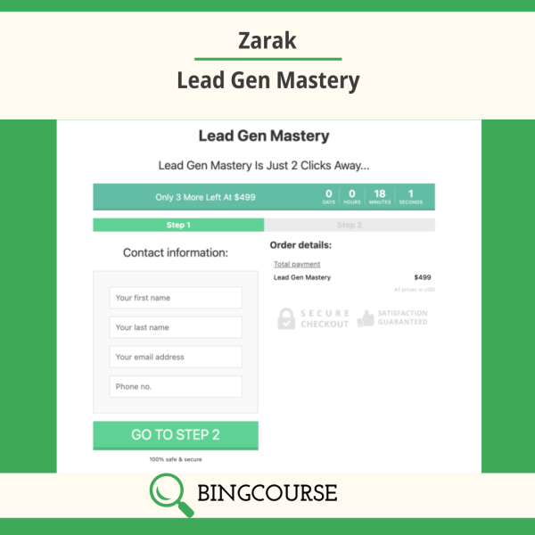 Zarak – Lead Gen Mastery