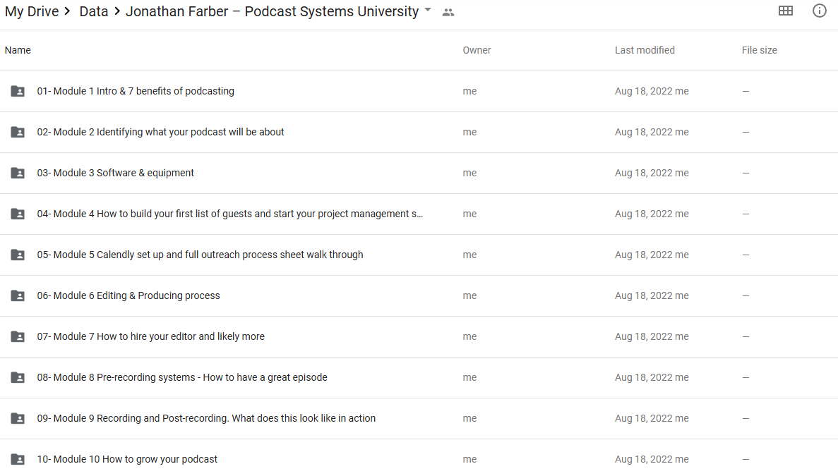 Jonathan Farber – Podcast Systems University Proof