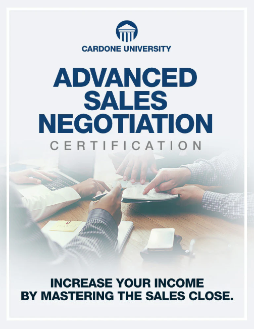 Grant Cardone – Advanced Sales Negotiation Certification Download 