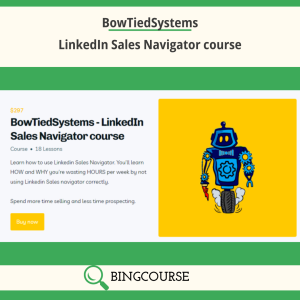 BowTiedSystems – LinkedIn Sales Navigator course