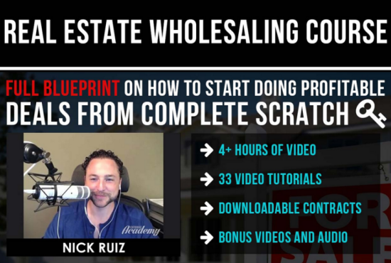 Nick Ruiz – Real Estate Wholesaling Course Download 