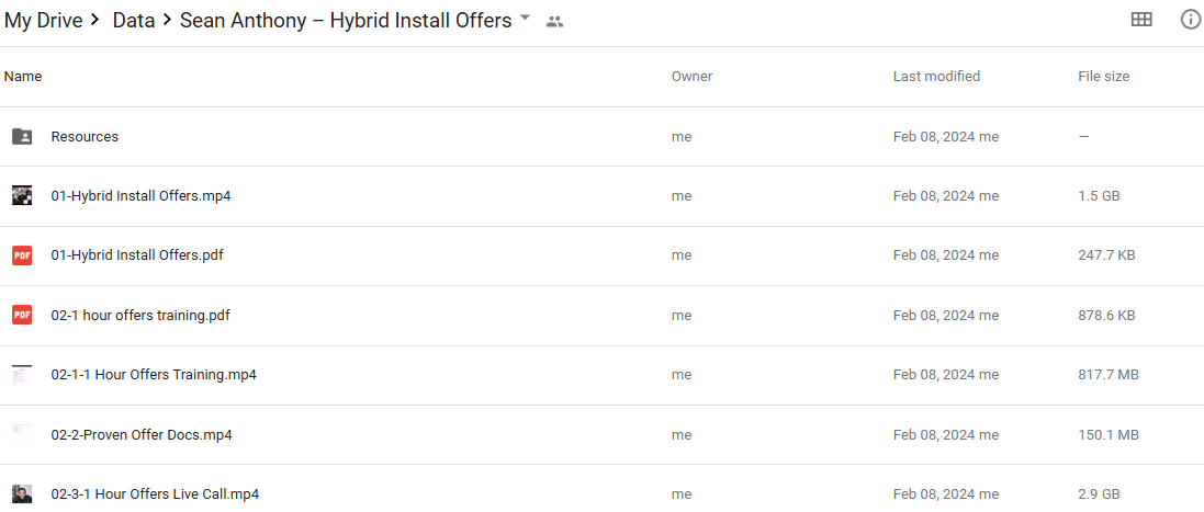 Sean Anthony – Hybrid Install Offers Proof