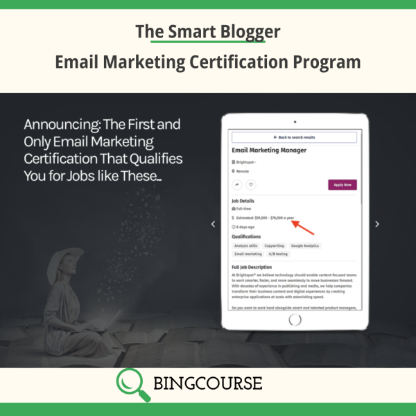 The Smart Blogger – Email Marketing Certification Program