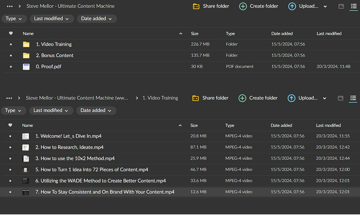 Steve Mellor – Ultimate Content Machine Proof