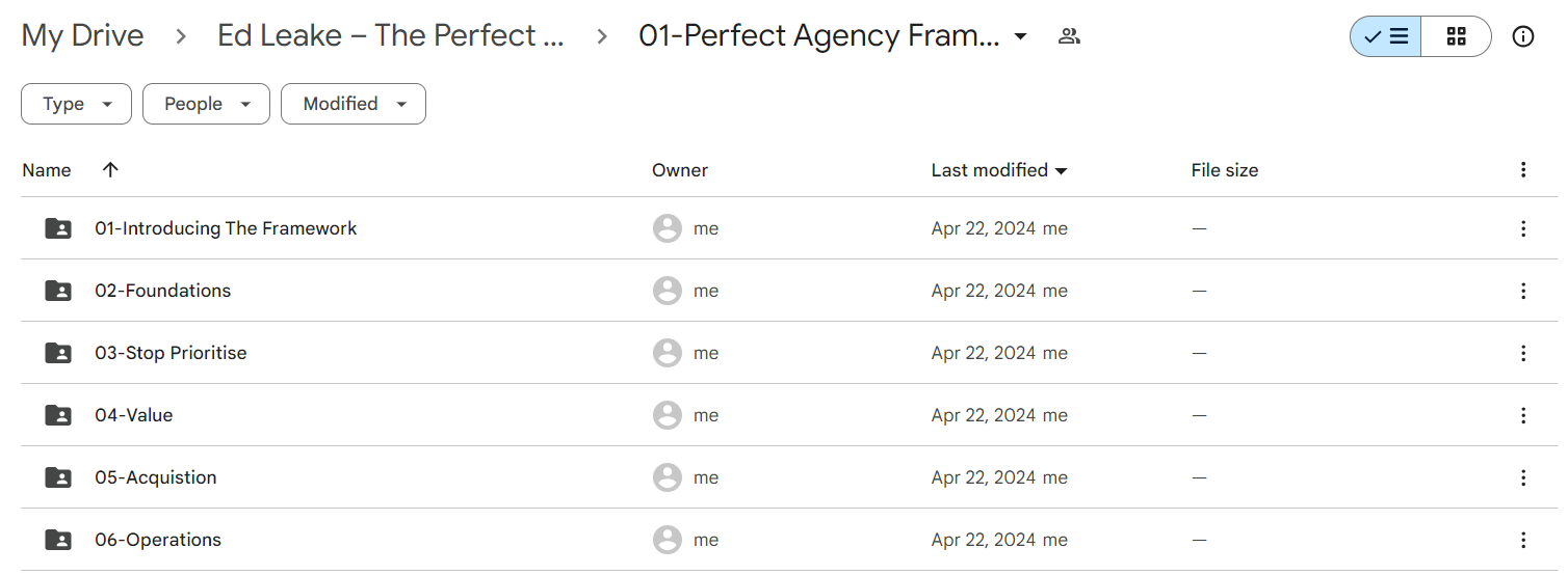 Ed Leake – The Perfect Agency Framework 1