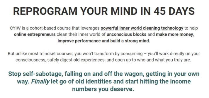 Tej Dosa – Clean your inner world- REPROGRAM YOUR MIND IN 45 DAYS